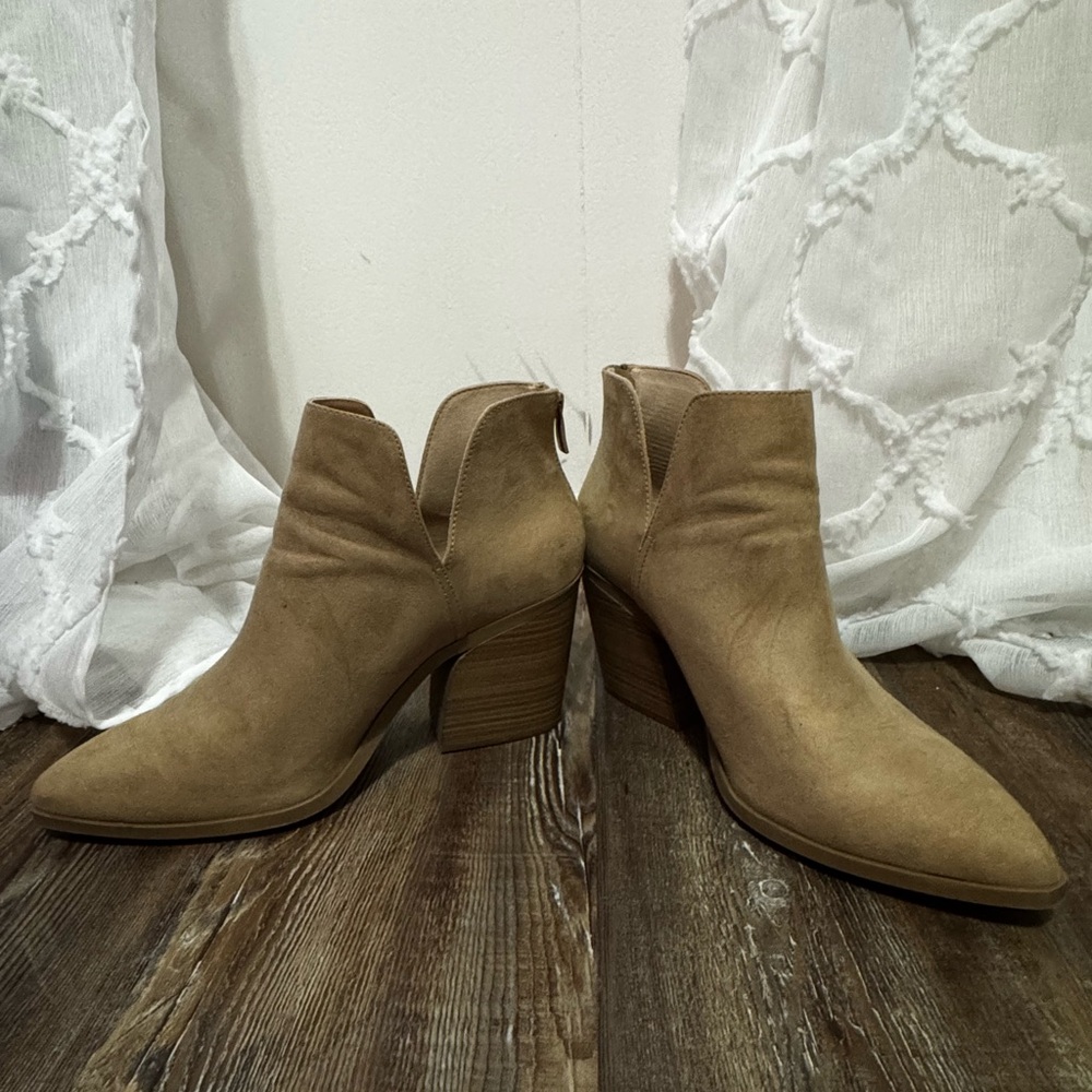 Tan Suede Ankle Boots
